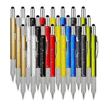 24 StüCk 6-In-1-Multitool-Werkzeugstifte und 24 StüCk TintennachfüLlungen Gadget-Schraubendreher-Geschenkstifte