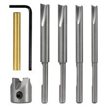 Ensemble de 7 Moulins à Stylo, SystèMe de Coupe de Baril de Stylo avec Arbres de Coupe Pilotes, 7 Mm, 8 Mm, 3/8 Pouces, Ensemble de Coupe-Bordure de