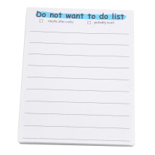 Funny Sticky Note, to Do List Notepad Funny Stationery, Office Supplies, Notebook Labels, Desk Sticky Note 50 Pages,B