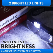 Rechargeable Magnifier, Magnifier, Eyeglass Magnifier for Reading and Hobbies with 2 LED Lights and Lenses