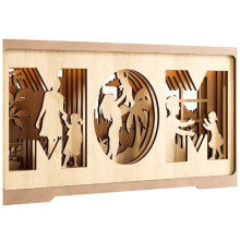 Border New Multi-Layer Stand- Shape for Mom and Daughter Gift Ornaments Festival Happy Gift
