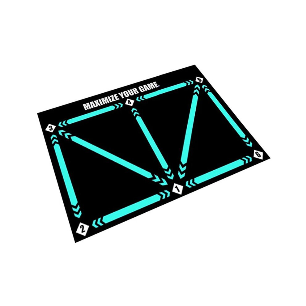 Football Footstep Training Mat,Soccer Training Mat,Anti-Skid Shock Absorption Training Mat