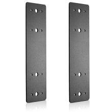 Post to  Connectors 2pcs,Straight Steel Flat Plate,Mending Plate I Shape Bracket,Black Powder Coated I Strap