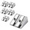 Handheld Metal Pencil Sharpener with 2 Holes, Pack of 6 1