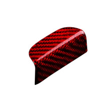 Véritable Fibre de Carbone Dure pour BRZ GR86 2022-2024 Bouton de Rangement Central Décor Accessoires Intérieurs (Rouge)