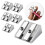 Handheld Metal Pencil Sharpener with 2 Holes, Pack of 6 8