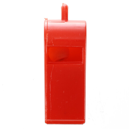 5 Pcs Sports Referee Plastic Assorted Color Whistle w String