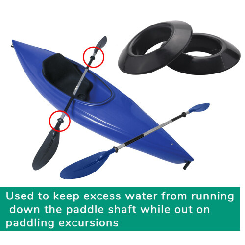 4Pcs Universal Kayak Canoe Raft Paddle Oar Drip Rings  Guards Ring Paddle Accessories Replacement 2
