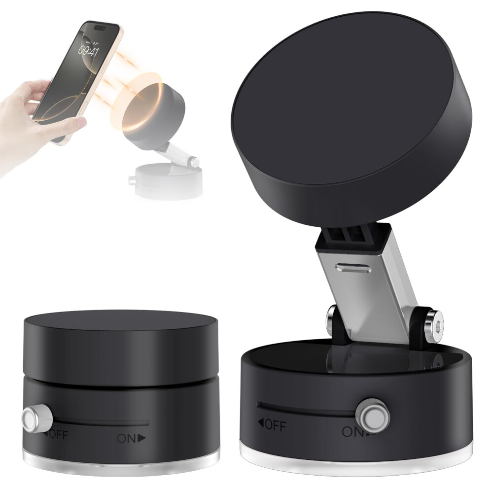 Magsafe Car Mount Magnetic Phone Holder 360 Rotation Foldable For Iphone And Smartphones Black 9169991065861