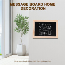 Double-Sided Blackboard Wooden Crafts Wooden Frame Small Blackboard Writing Message Board Home Decoration DIY Listing
