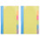 Sticky Notes Divider Sticky Notes Tabs ,Tabbed Self-Stick Lined Bright Colors Notepad, 4X6Inch,2 Pcs 120 Index Notes 1