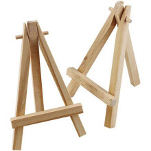 50 Mini-Staffeleien aus Holz für Kinder, Mal- und Kartenständer, 16 x 9 cm, ideal für Schule, Schüler und Künstler.