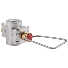 Camping Gas Saver Gas Converter Shifter Refill Flat Tank Konverteringsadapter Camping Gas Adapter Ventil, Silver