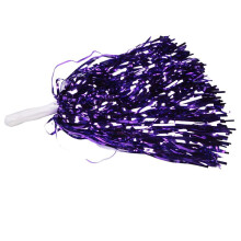 24Pcs Cheerleading Pom Poms Metallic Foil Cheer Pom Poms with Plastic Handle for Adults Kids Cheerleaders Party