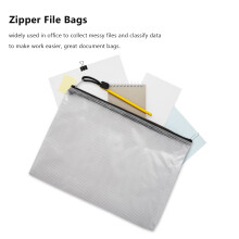 20Pcs B5 Zipper Document Pouch, Zippered File Bags,Board Games Storage Bags for Office School Home Travel,11.4 X8.2 Inch