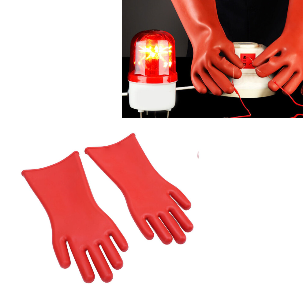 Insulated Rubber Gloves 12Kv High Voltage Safety Work Gloves For Electricians 4131384843627