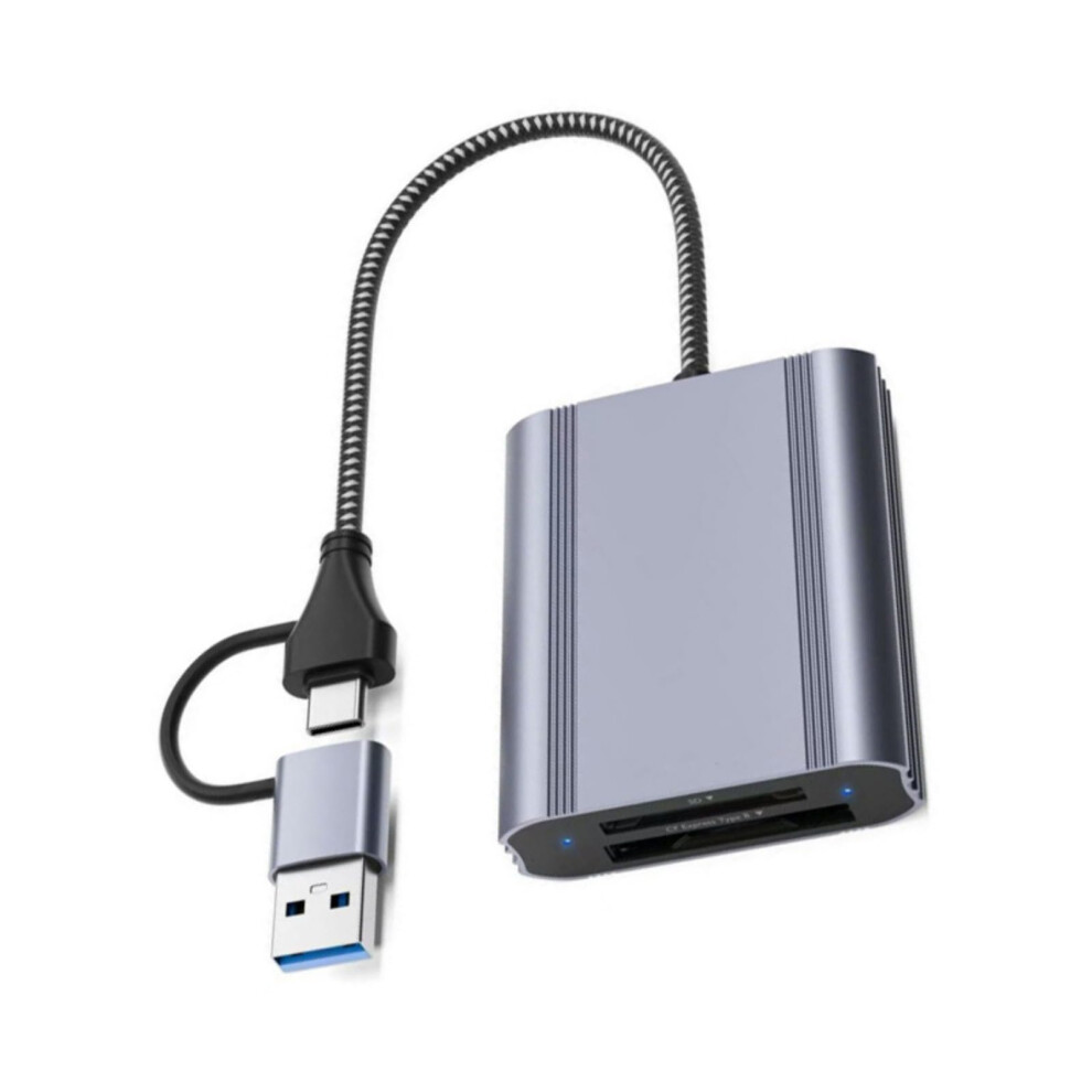 Usb 3.1 10Gbps Card Reader Dual Usbc And Usba Aluminum Speed For Windows And Mac 9771547122562