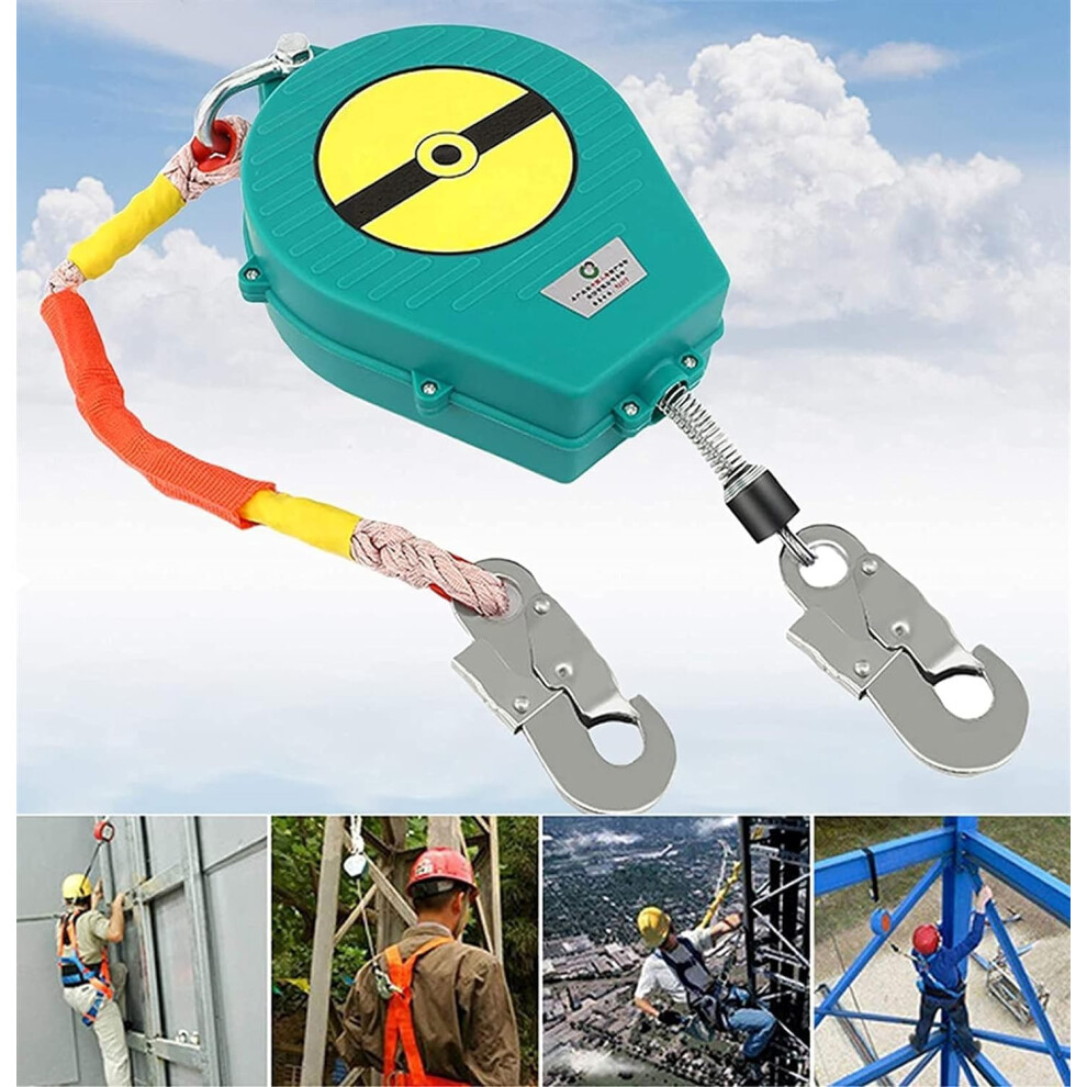 Self Retracting Lifeline With Rebar Hooks, Fall Protection Lanyard 300Cm, Fast Locking Response 9053599441601