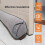 32 Inch Under Door Draft Stopper – Energy Saving, Noise and Light Blocking, Triangle Design, Gray 4
