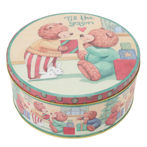 Boîte à biscuits en fer avec couvercle 16,8  7,5 cm L Bears