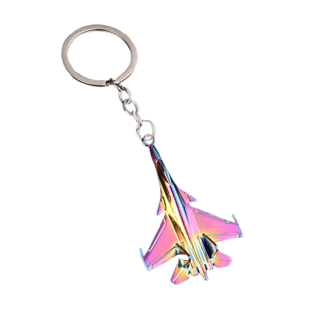 (12Cmx4cm, ) Airplane Keychains, Cool Portable Lightweight Hanging Pendant Keyring For Backpack Key Present Pink 7736683566474