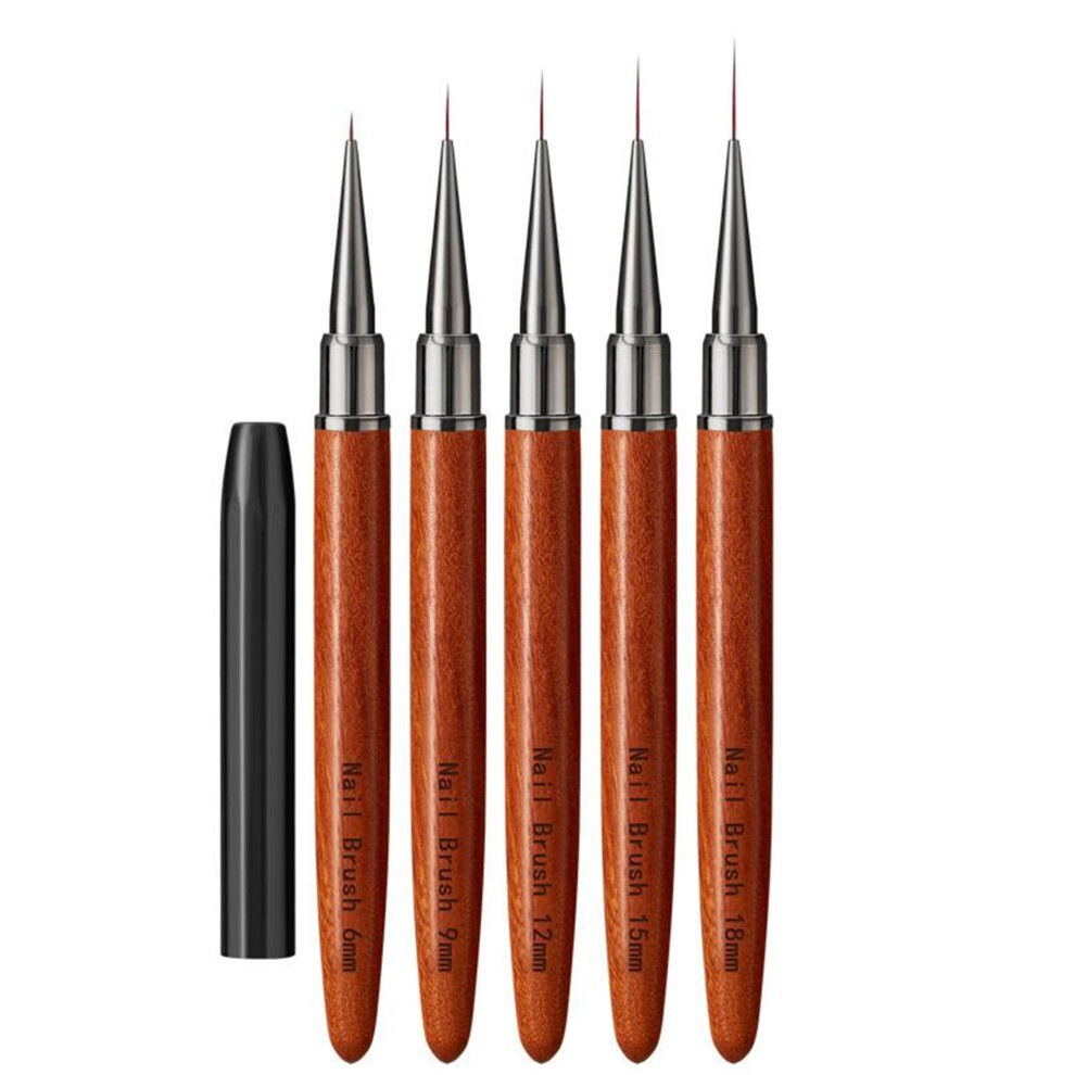 (5pcs, A) Nail Brush Set, Professional Long Handle Nail Brush DIY Manicure Tool Accessories