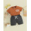 (18-24 Months, Brown) Καλοκαιρινά ρούχα για 2 τεμάχια 12