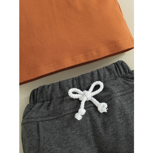 (18-24 Months, Brown) Καλοκαιρινά ρούχα για 2 τεμάχια 1