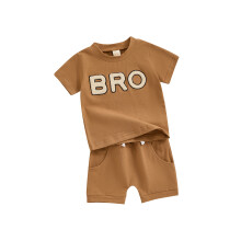 (0-6 Months, Brown) Sommeroutfit für Kleinkinder mit Shorts