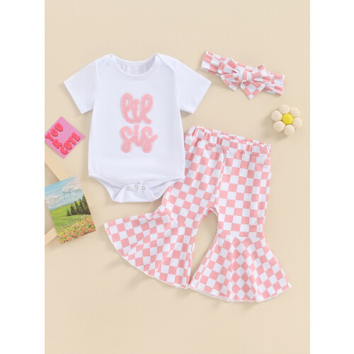 (6-12 Months, White) Ensemble été bébé (3 pièces). 1