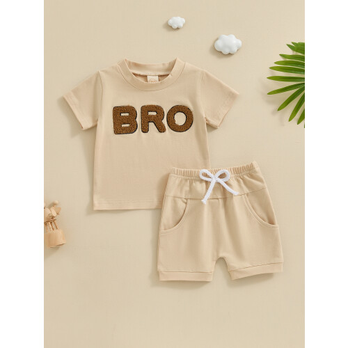 (12-18 Months, Khaki) Καλοκαιρινή στολή για 2 τεμαχίων 1