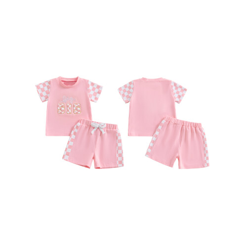 (12-18 Months, Pink) Ensemble d'été 2 et sœur. 1