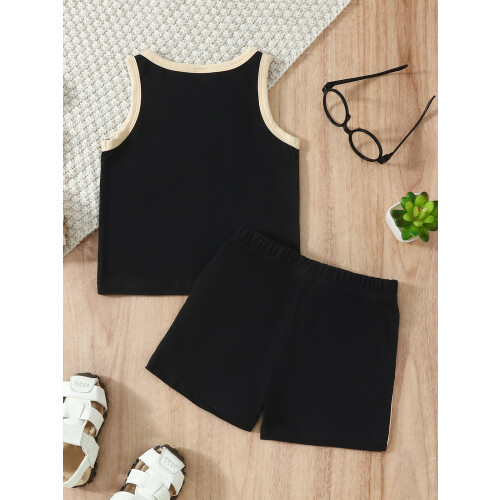 (12-18 Months, Black) Sommer-Set für Babys, elastischem Bund. 2