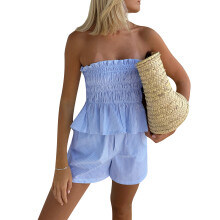(L, Blue) Conjunto feminino de e streetwear.