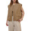 (XL, Camel) Γυναικείο αμάνικο γιλέκο καλοκαιρινές μπλούζες 1
