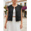(XL, Black) Γυναικείο αμάνικο γιλέκο καλοκαιρινές μπλούζες 4