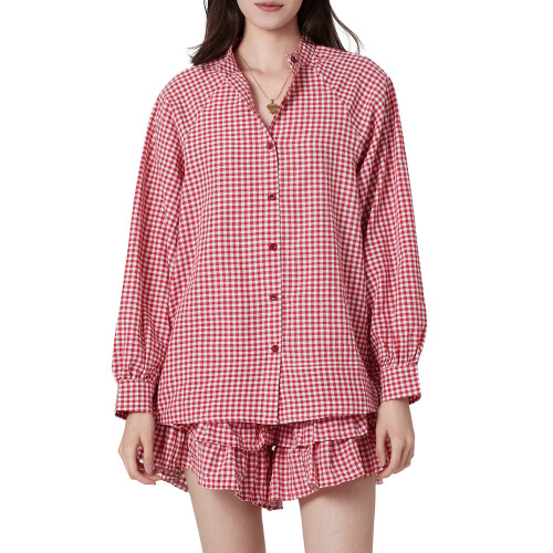 (XL, Red) Γυναικεία ρούχα παραλίας με φούστα. 2