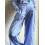 (S, Light Blue) Bríste Prionta Stríocach don Samhradh 9