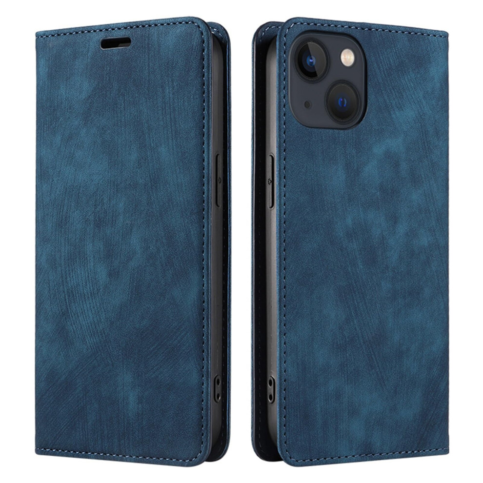 Wallet Case For Iphone 15 Pu Leather Flip Folio With Card Slot Stand And Drop Protection Blue 9169991067186