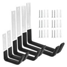 Garage Storage Hooks Heavy Duty with NonSlip PVC Coating, 50 lbs Load, Wall Mount for Tools