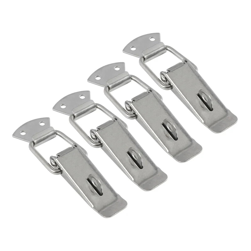 4Pcs Heavy Duty Toggle Latch With Lock, Iron Spring Loaded Clamp Catch For Boxes And Cabinets 9771547119043