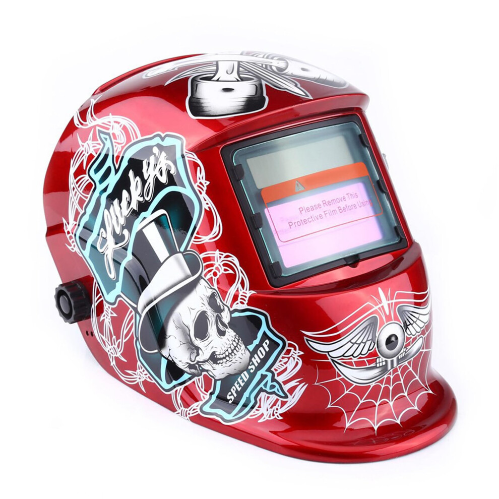 Auto Darkening Welding Helmet With Extended Face Coverage Uv And Ir Protection For Industrial Use 9174973017523