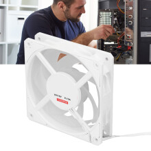 White PWM PC Case Fan 2200RPM 120x120x25mm Silent Cooling