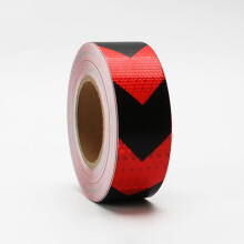 Reflective Safety Tape Red and Black 2 Inch x 98 Feet  Visibility Waterproof for Trucks and Trailers
