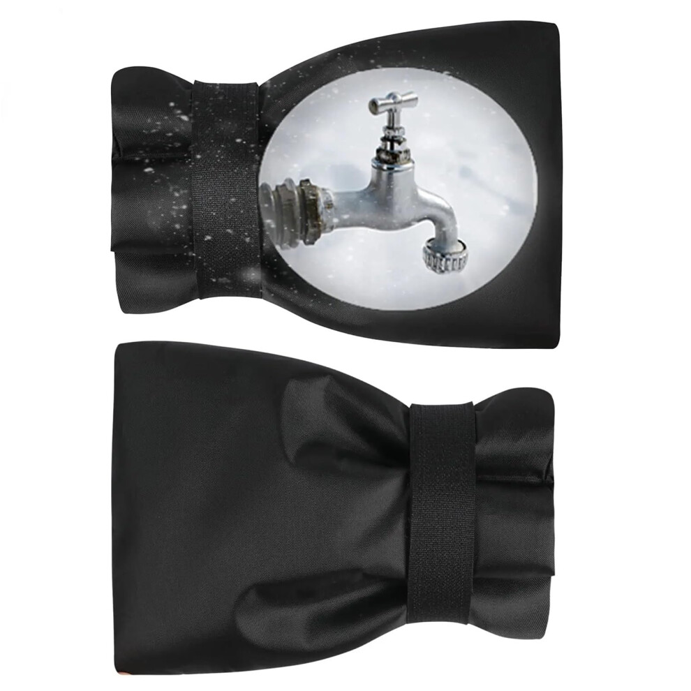 Outdoor Faucet Cover For Winter Freeze Protection Waterproof Insulated Hose Bib Sock White 9169991129488