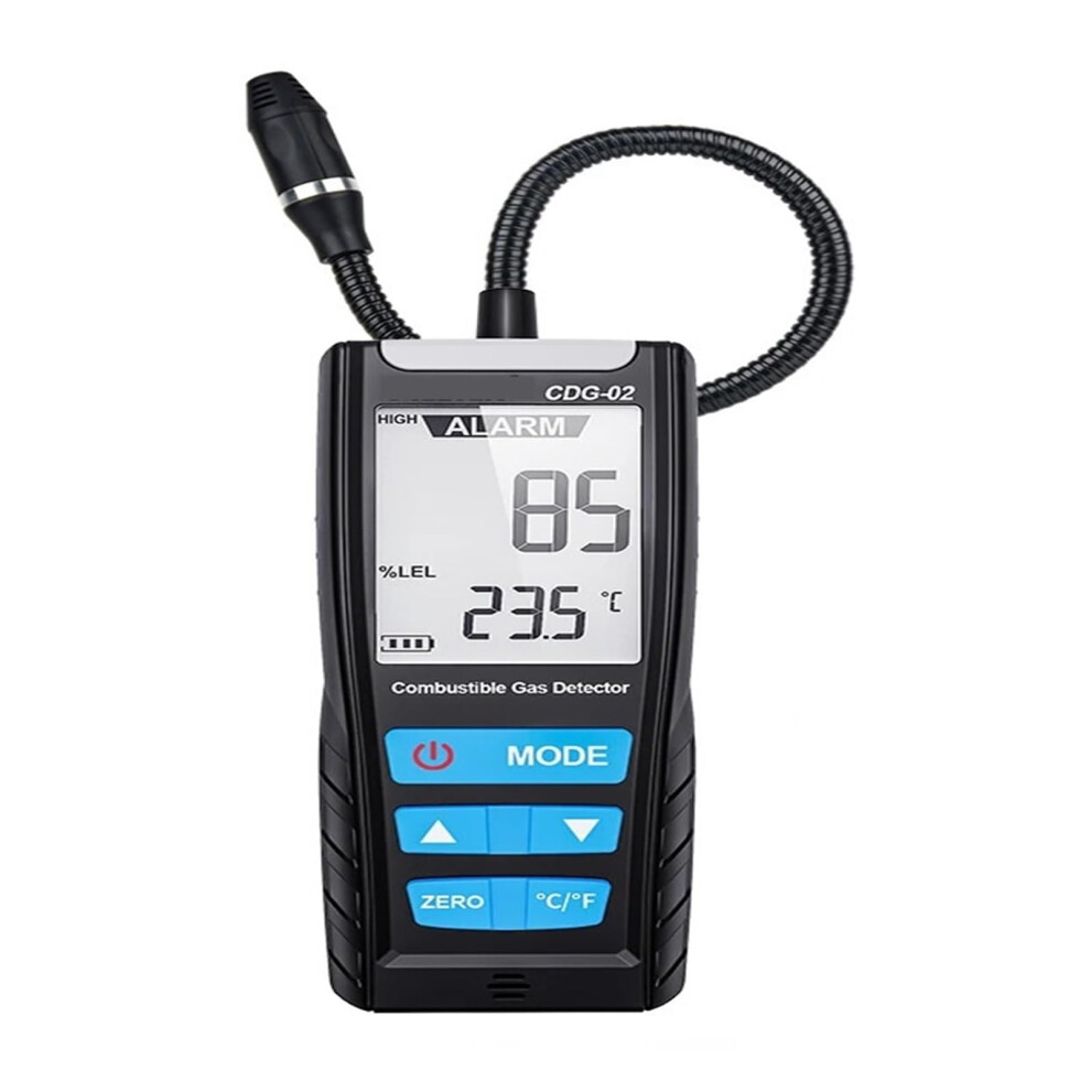 Gas Leak Detector With Lcd Backlight, Handheld Co And Ch4 Combustible Gas Analyzer For Fast Leak Detection 9053599443377
