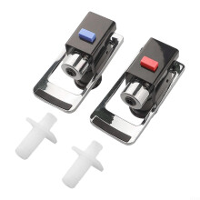Water Cooler Faucet Replacement Set with Child Safety Lock, Hot Cold Dispenser Tap, Blue Red 2 Pack