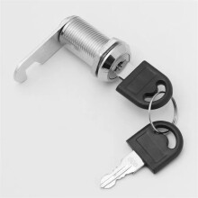 Zinc Alloy Cam Lock 10mm Cabinet Drawer Mailbox Cylinder Lock 90 Key Rotation Secure with 2 Keys