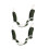 2pcs White Hard Hat Chin Strap with Comfortable Elastic Fit and Secure Helmet Hold for Construction 1