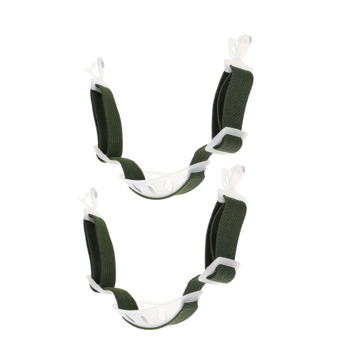 2pcs White Hard Hat Chin Strap with Comfortable Elastic Fit and Secure Helmet Hold for Construction